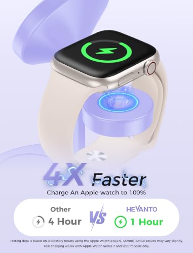 MagSafe Charger 3 in 1 Charging Station for iPhone Apple Watch AirPods - color: Purple, size: 15W
