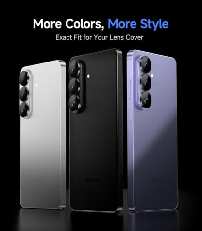 HelloDeere for 2 Pack Samsung Galaxy S26/S26 Plus Camera Lens Protector, 9H+ Hardness Tempered Glass with AR Anti-Reflective Military Grade Shockproof Scratch Resistant HD Clear Case Friendly, Silver - color: S26/S26 Plus (Silver)