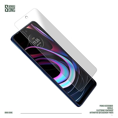 3 Packs Screen Protector Case Friendly Anti-Scratch Ultra-Thin Clear HD Hardness Shatter Proof Tempered Glass Protective Film Compatible with Moto Edge 2021 5G.
