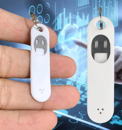 2Pcs Sim Card Removal Tool Phone Chip Remover Unlock Chip Sim Card Tray Eject Pin Tool Needle Opener Ejector with Detachable Keychain Charm for Smart Phone (Red, 4.6x1.2cm) - size: Red