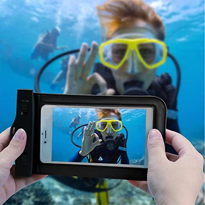 EcoGear FX Waterproof Phone Case - Cell Phone Dry Bag for iPhone & Android (2-Pack)