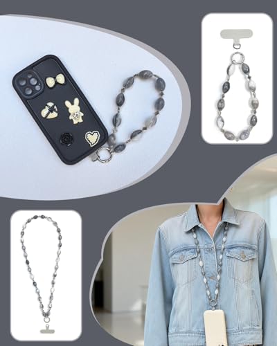 Phone Lanyard, On-the-Go Universal Crossbody Strap Neck Lanyard with Phone Tether Patches for Most Cellphones - color: P