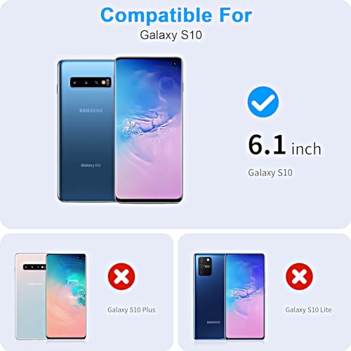 3 Pack Screen Protector for Samsung Galaxy S10 [Not Glass], Support Fingerprint Flexible TPU Film, Touch Sensitive, Anti-Scratch, Full Coverage - size: Samsung Galaxy S10