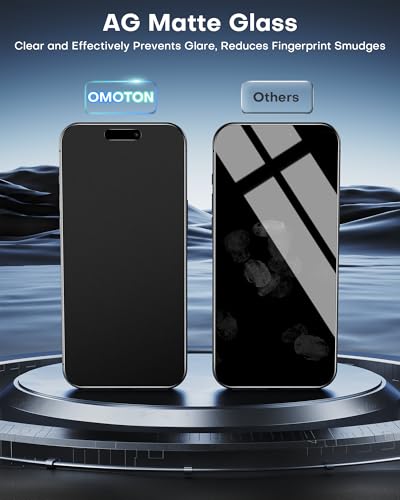 OMOTON 2+2 Pack Matte Screen Protector for iPhone Air, Matte Layer Film with Camera Lens Protector, Easy Installation Tool, Anti-glare, Smooth Touch， Feel as Silk - size: iPhone Air