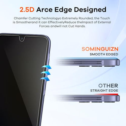 3+3 for Samsung Galaxy A25 5G Privacy Screen Protector Camera Protector - size: Galaxy A25 Privacy