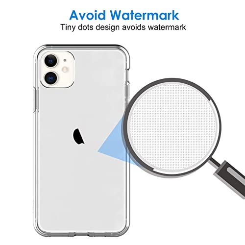 JETech Case for iPhone 11, Anti-Yellowing, Clear | Shockproof Protection, Scratch Resistant Hard PC Back, Durable Transparent TPU Bumper - color: Clear