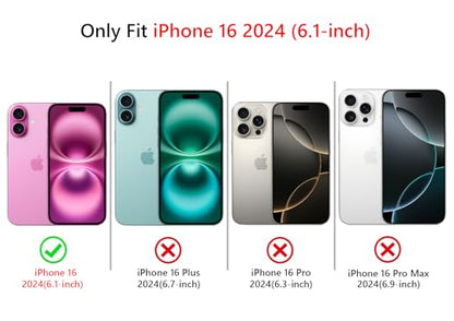 NITITOP Compatible with iPhone 16 Case Clear Cute Bow Ribbon Love Heart Pattern for Women Girls Bowknot Full Camera Lens Soft TPU Slim Shockproof Protective Cover - White - color: White, size: iPhone 16