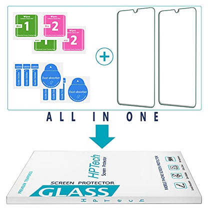2 Pack Screen Protector for Samsung Galaxy A12 Tempered Glass - color: Clear