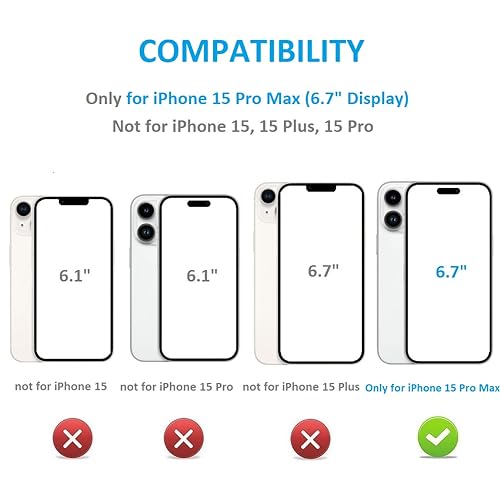 ONETOP for iPhone 15 Pro Max Wallet Case with Credit Card Holder,Gray | Kickstand,ID/Cash Holder,Case Wallet with Card Slots,Double Magnetic Clasp,Durable PU Leather Shockproof Cover for Women Men - color: Gray