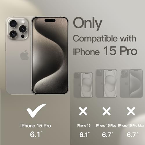 JETech Silicone Case for iPhone 15 Pro, Clay | Silky Soft Touch, Shockproof Protection, Scratch Resistant, Microfiber Lining - color: Clay, size: iPhone 15 Pro