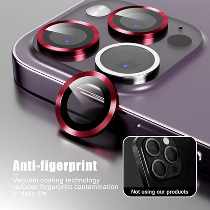 Camera Lens Protector Compatible with iPhone 11/iPhone 12/iPhone 12 Mini,Scratch Resistant,HD Clear Tempered Glass Camera Lens Protection Cover,Case Friendly Easy to Install - Claret - color: Claret, size: iPhone 11/iPhone 12/iPhone 12 Mini