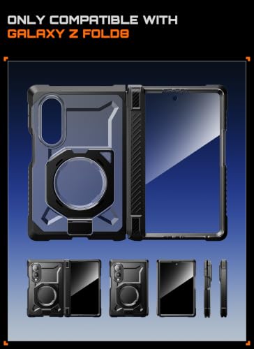 SUPCASE for Galaxy Z Fold 8 Case with Tempered Glass Screen Protector - size: Galaxy Z Fold 8