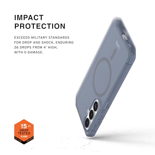 URBAN ARMOR GEAR UAG for Samsung Galaxy S26 Case 6.3" Dot - Magnetic Charging Compatible Transparent Transparent Rugged Military Drop Tested Protective Cover, Cloud Blue - color: Dot - Cloud Blue