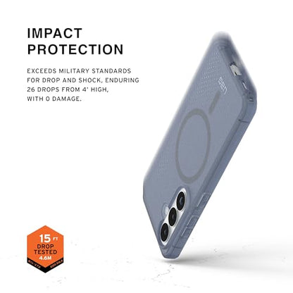 URBAN ARMOR GEAR UAG for Samsung Galaxy S26 Case 6.3" Dot - Magnetic Charging Compatible Transparent Transparent Rugged Military Drop Tested Protective Cover, Cloud Blue - color: Dot - Cloud Blue
