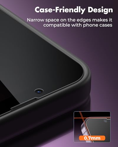 UNBREAKcable 2PCS Screen Protector for iPhone 14-1 Privacy Tempered Glass+1 Clear Glass Double Shatterproof [Easy Installation Frame] [9H Hardness] [Case Friendly] Anti-Scratch for iPhone 6.1 inch - size: iPhone 14