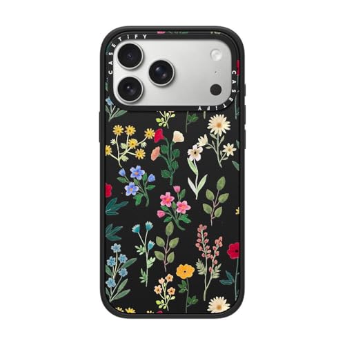 CASETiFY for iPhone 17 Pro Max Case - Impact Compatible with MagSafe | 8.2 ft. 4x Military Grade Drop Protection | Spring Botanicals 2 | Matte Black - color: Spring Botanicals 2, size: Iphone 17 Pro Max (6.9")