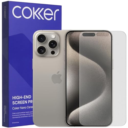 COKER [2 PACK Matte Paperfeel Screen Protector for iPhone15 Pro Max – Korean Precision 9H Hardness, Anti-Glare, Anti-Scratch, Anti-Fingerprint, Anti-Blue Light Easy Install for iPhone15 Pro Max - size: iPhone 15 Pro Max
