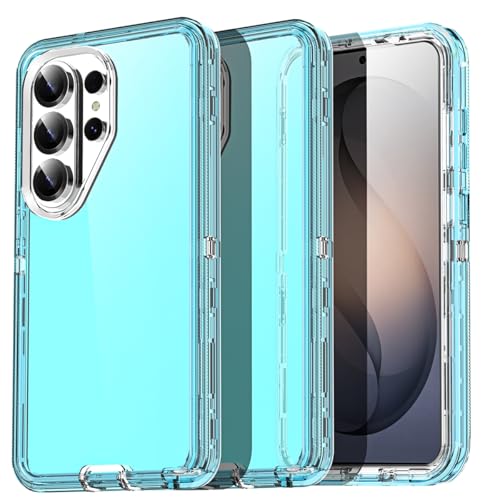 AICase for Samsung Galaxy S26 Ultra Case Clear 3 in 1 Heavy Duty Drop Protection Full Body Rugged Shockproof/Dust Proof 3-Layer Military Protective Tough Durable Cover for Samsung S26 Ultra 6.9"_4 - color: 3 in 1_Blue, size: Samsung Galaxy S26 Ultra