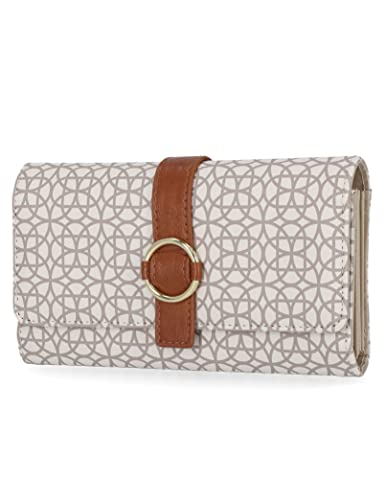 Mundi File Master Womens RFID Blocking Wallet Clutch Organizer With Change Pocket - color: Bridgehampton Sand, size: One Size