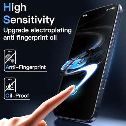 JETech 3D 9H+ Anti-Reflective Screen Protector for iPhone 17 Pro - size: iPhone 17 Pro