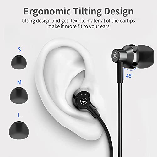 USB C Headphones for iPhone 15 Earbuds HiFi Stereo Type C Wired Earphones with Mic & Remote Control Noise Cancelling for iPhone 16 pro, iPad Pro, Galaxy S23/S22/S21/S20/Ultra Note 10/20