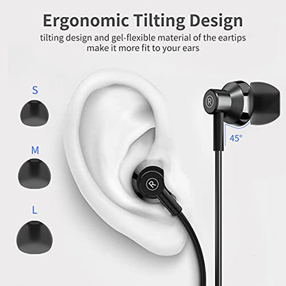USB C Headphones for iPhone 15 Earbuds HiFi Stereo Type C Wired Earphones with Mic & Remote Control Noise Cancelling for iPhone 16 pro, iPad Pro, Galaxy S23/S22/S21/S20/Ultra Note 10/20