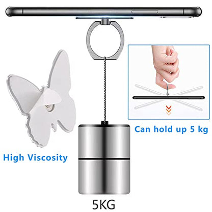 Kinizuxi Butterfly Phone Ring Holder, Phone Ring Grip Stand(Blue) - color: 1 Blue
