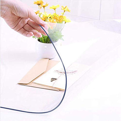 NECAUX Clear PVC Table Cover Protector 30 x 44 Inch 1.5mm Thick - color: Clear 1.5mm, size: 30" x 44"