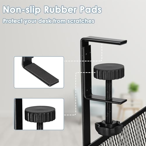 Cable Management Under Desk, Under Desk Cable Management Tray - color: Black, size: 15.3'' (1 Pack)