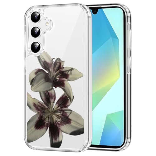 Clear Case for Samsung Galaxy A16 5G 6.7", Aesthetic Cute Hibiscus Floral Pattern Printed, Trendy Flower Design for Women Girly, Soft TPU Shockproof Transparent Phone Cover for Samsung A16 5G - color: Floral, size: Samsung Galaxy A16 5G