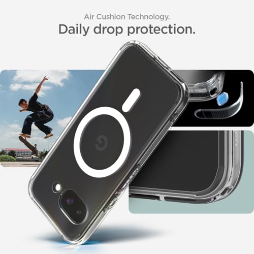 Spigen Ultra Hybrid MagFit for Pixel 9a Case, White - color: Mag Clear, size: Pixel 9a