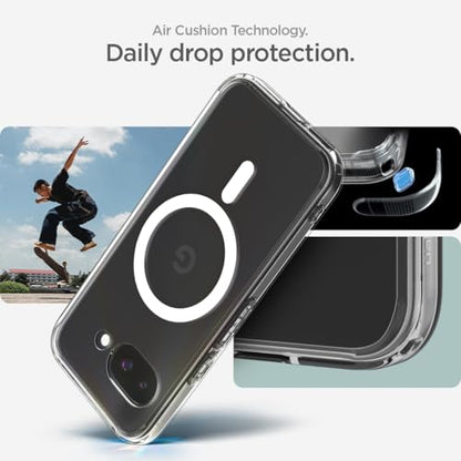 Spigen Ultra Hybrid MagFit for Pixel 9a Case, White - color: Mag Clear, size: Pixel 9a