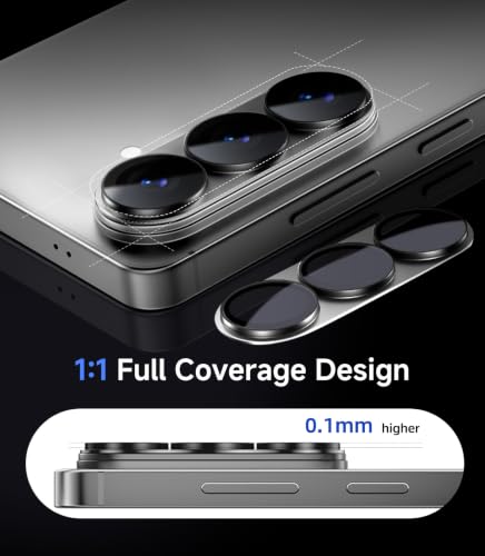 HelloDeere for 2 Pack Samsung Galaxy S26/S26 Plus Camera Lens Protector, 9H+ Hardness Tempered Glass with AR Anti-Reflective Military Grade Shockproof Scratch Resistant HD Clear Case Friendly, Silver - color: S26/S26 Plus (Silver)