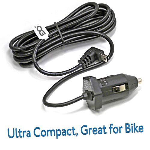 EDO Tech Ultra Compact Mini USB Car Charger Power Cord for Garmin Nuvi 200 200w 205w 250 255w 260w 256w 1300 1350 1370 1390 1450 40lm 42lm 50lm 55lm 57lm GPS Navigator (5.5 ft)