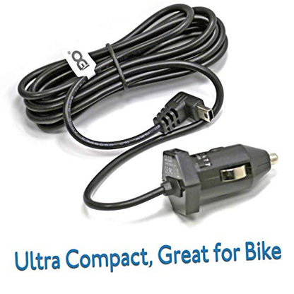 EDO Tech Ultra Compact Mini USB Car Charger Power Cord for Garmin Nuvi 200 200w 205w 250 255w 260w 256w 1300 1350 1370 1390 1450 40lm 42lm 50lm 55lm 57lm GPS Navigator (5.5 ft)