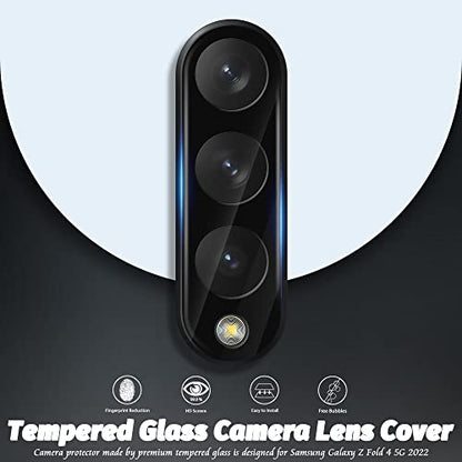 Orzero (2 Pack) Camera Lens Protector Compatible for Samsung Galaxy Z Fold 4 5G, Protector de Cámera Tempered Glass 9 Hardness HD Anti-Scratch Bubble-Free - size: Samsung Galaxy Z Fold 4 5G