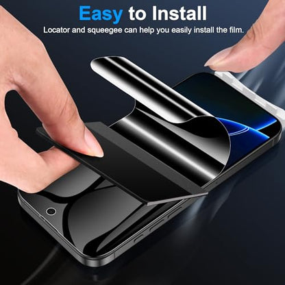 LYWHL 2 Pack for iPhone 16 Pro Privacy Screen Protector [Like Original Touch Sensitivity], Anti-Spy Private iPhone 16 Pro Film [Non-Glass], Case Friendly, Scratch-Resistant, Self-Healing - size: 6.3 inch - iPhone 16 Pro
