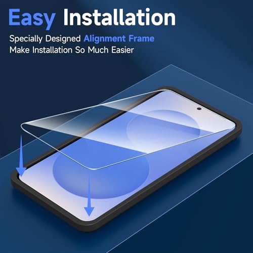 LYWHL 2-Pack Samsung Galaxy S25 Screen Protector, Tempered Glass for S25 with Alignment Frame, Sensitive Touch & Fingerprint Unlock, Anti-Scratch Case Friendly Bubble Free Easy Install HD Clear - size: Samsung Galaxy S25