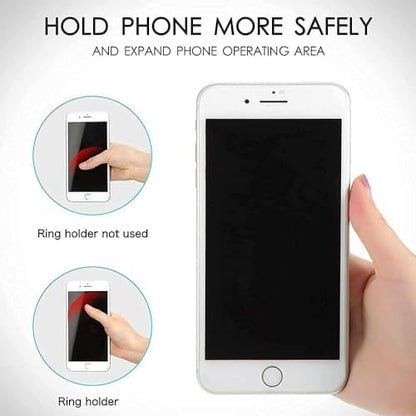 Magnetic Retractable Phone Stand, Phone Grip, Suitable for Round Foldable Phones and Tablet Accessories - Transparent ShinePowder (Magnetic Silver) - color: Magnetic diamond colo