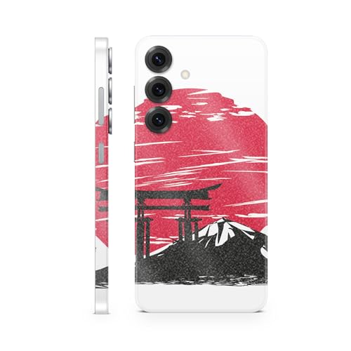Glossy Glitter Phone Skin Compatible with Samsung Galaxy S25 - Japanese Style - Premium 3M Vinyl Protective Wrap Decal Cover - Easy to Apply | Crafted in The USA by MightySkins - color: Japanese Style, size: Galaxy S25 (Full Wrap), style: Glossy Glitter F