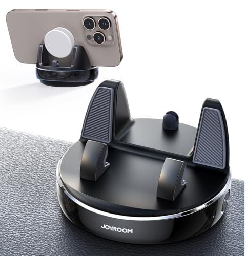 Car Phone Holder, 360° Adjustable & Avoid Sun Glare Dashboard Phone Holder - color: Black