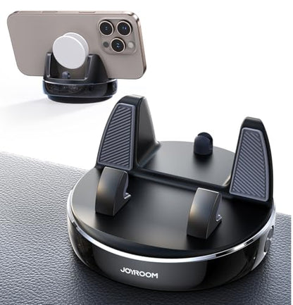Car Phone Holder, 360° Adjustable & Avoid Sun Glare Dashboard Phone Holder - color: Black