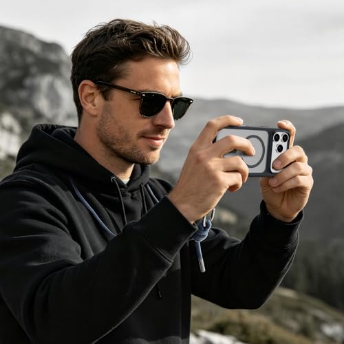 MAGEASY Roam MagSafe Crossbody iPhone Case with Adjustable Strap for iPhone 18 Pro & 17 Pro, Magnetic Case with Detachable Lanyard, 16FT Drop Defense, Camera Control Compatible (Midnight) - color: Midnight, size: iPhone 17/18 Pro