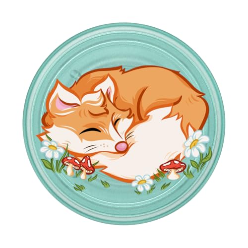 PopSockets Adhesive Phone Grip, Holder, Phone Stand, Plant-Based - Sleepy Fox - color: Sleepy Fox, style: Adhesive