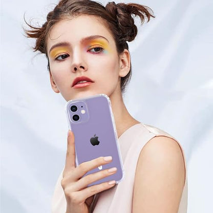 ONES for iPhone 12 mini Slim Case Clear, [PC + TPU Hybrid][Military-Grade Drop Protection][Anti-Yellowing], Shockproof Silicone Hard Cover, Transparent Case - color: HD Highly Clear, size: iPhone 12 mini