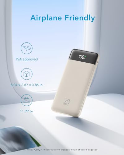 charmast Portable Charger Built-in Cables, 20000mAh Power Bank 6-Output | Travel Fast Charging Battery Pack for iPhone 17/16/15 Samsung Android, Flight-Approved, Multi-Device, USB-C & USB-A, LED % - color: Light Brown