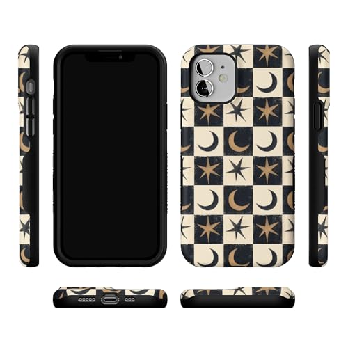 Casely iPhone 12 Mini Case | Mystic Moonstar | Black Celestial | Bold Protective Design | MagSafe Compatible Design - color: Mystic Moonstar | Black Celestial, size: Iphone 12 Mini