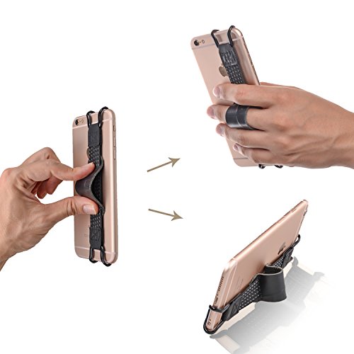 TFY Security Leather Hand Strap Holder for Smartphones - color: Hand-strap with Holder