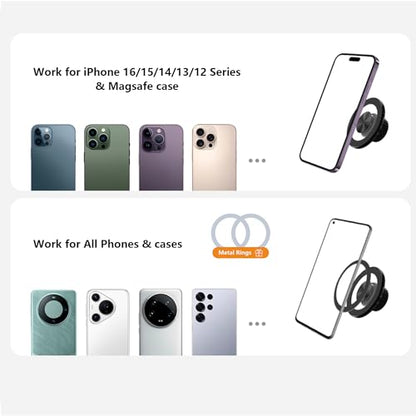 Magnetic Phone Mount, Only compatible with Tesla Model 3 Highland (2024-2026) & Model Y Juniper (2025-2026), Driver-Side Corner Vent, Tool-Free Install, Fixed Base, 360° Adjustable Head, Black
