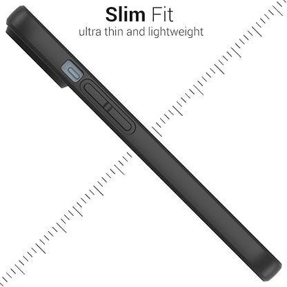 CoverON Designed for Apple iPhone 15 Case, Minimal Lightweight Slim TPU Rubber Flexible Skin Cover Thin Protective Silicone Sleeve Compatible with iPhone 15 (6.1) Phone Case Black - color: Black